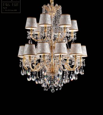 Люстра с абажурами