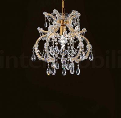 Люстра с подвесками-кристаллами