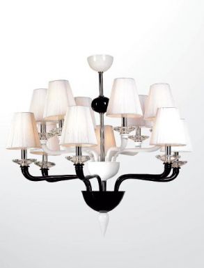 Люстра с абажурами