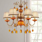 Люстра в цвете янтаря