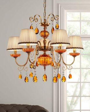 Люстра в цвете янтаря