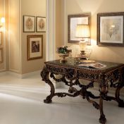 Массивный стол с мраморной столешницей Kent