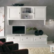 Мебель для гостиной в белоснежном цвете