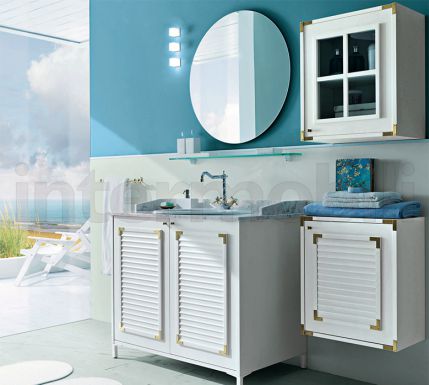 Мебель для ванной в элегантном белом цвете