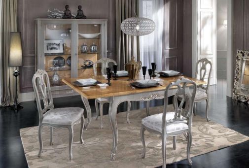 Мебель для столовой в светлых оттенках