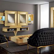 Золотая мебельная композиция коллекции MOSAIK