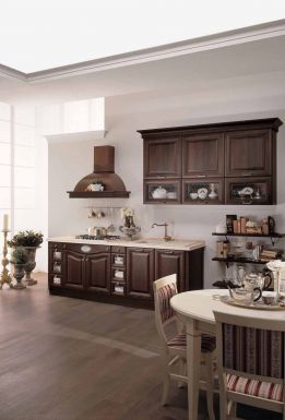 Миниатюрная кухня в натуральном дереве из коллекции Sintonia