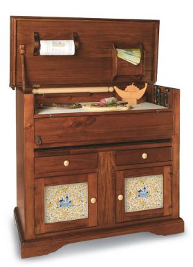 Многофункциональный кухонный шкаф для кухни в деревенском стиле