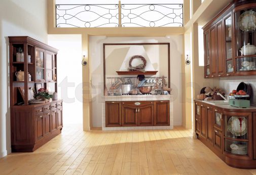 Модульная кухня в традиционном стиле из коллекции Sintonia