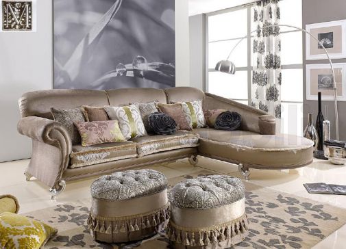 Модульный диван для просторной гостиной.