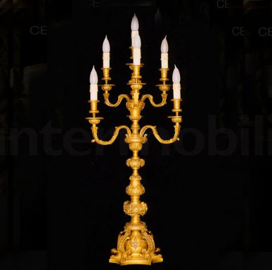 Настольная лампа «позолоченный канделябр»