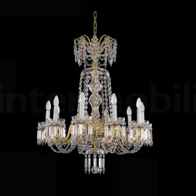 Люстра с длинными подвесками