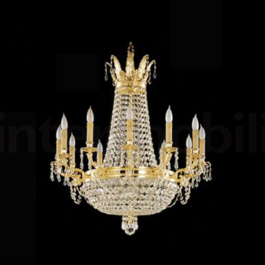 Люстра с хрустальными каскадами