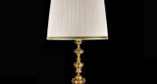 Настольная лампа с позолоченной основой