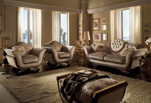 Мягкая мебель для гостиной Dante на каркасе из натурального бука