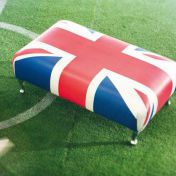 Мягкий пуф с рисунком флага Великобритании