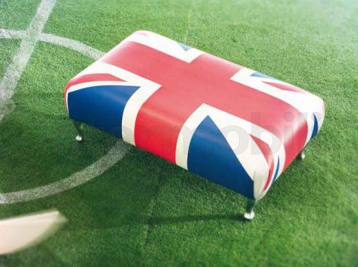 Мягкий пуф с рисунком флага Великобритании