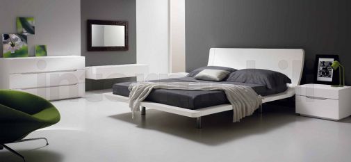Набор для спальни SUITE с кроватью HERCULES в белом лаке
