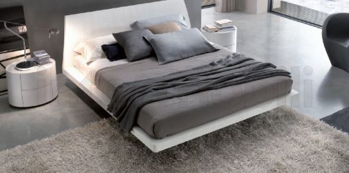 Набор для спальни с кроватью LIFE из ясеня с белом лаке