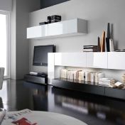 Набор для гостиной NESTOS в черно-белой отделке