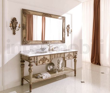 Набор для ванной с мраморными раковинами