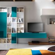 Набор для гостиной NESTOS с книжным шкафом