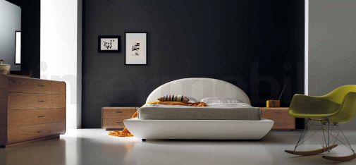 Набор для спальни с кроватью FLOR обитой тканью