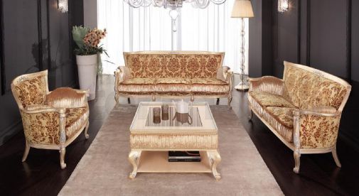 Набор мягкой мебели для гостиной комнаты.