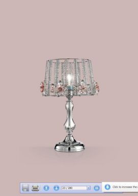 Настольная лампа со стеклянным абажуром