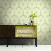 Обои с рисунком из цветов