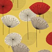 Обои с нарисованными одуванчиками Dandelion Clocks коллекции