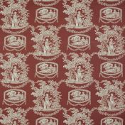 Обои TOILE DE NANTES из коллекции Toiles de Jouy et Fleurs