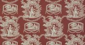 Обои TOILE DE NANTES из коллекции Toiles de Jouy et Fleurs
