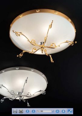 Округлый потолочный светильник