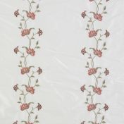 Ornamental Stripe Embroidered Dupion