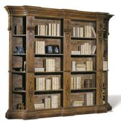 Открытый книжный шкаф цвета натурального дерева