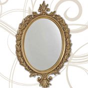 Овальное зеркало в латунной раме коллекции Ciulli 1902