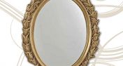 Овальное зеркало в латунной раме коллекции Ciulli 1902