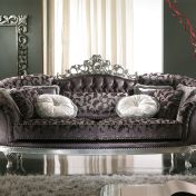 Овальный диван PRISMA с виньеткой