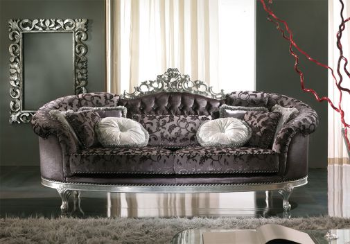 Овальный диван PRISMA с виньеткой