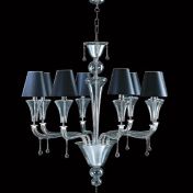 Подвесная люстра из серого стекла