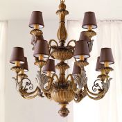 Подвесная люстра с двенадцатью светильниками