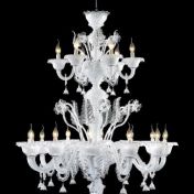 Подвесная люстра из прозрачного стекла