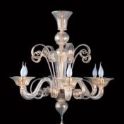 Подвесная люстра из прозрачного стекла