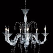 Подвесная люстра из темного стекла