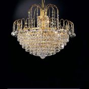 Подвесная люстра из кристаллов