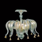 Подвесная стеклянная люстра