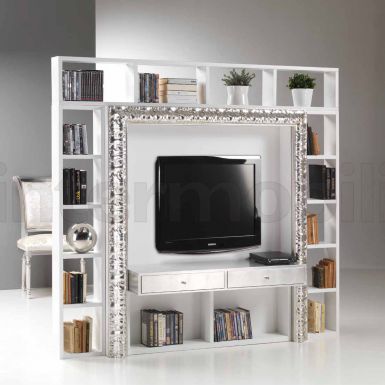 Полка для книг и телевизора в классическом стиле