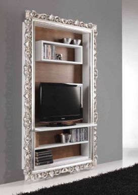 Полка под телевизор из древесины ореха