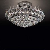 Потолочный светильник из крупных кристаллов